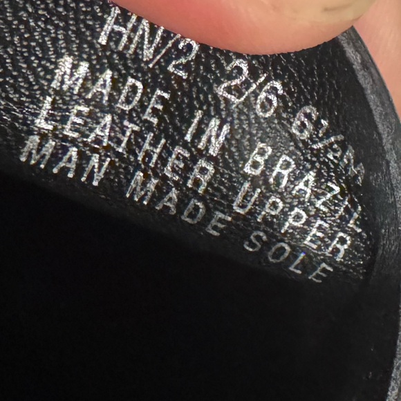 FRANCO SARTO Vintage Black Leather Block Heel Loafers | Size 6.5 - Picture 6 of 7